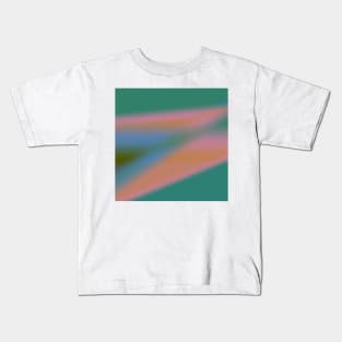 RED GREEN WHITE ABSTRACT TEXTURE Kids T-Shirt